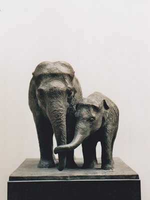 Skulptur Elefanten aus Bronze, Daniele Trebucchi, 2005