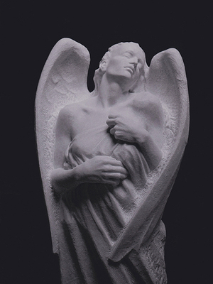 Engel Skulptur aus Marmor, Daniele Trebucchi