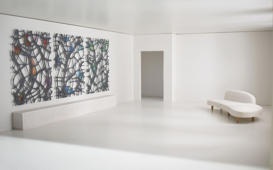 Architekturmodell des Raum der Stille